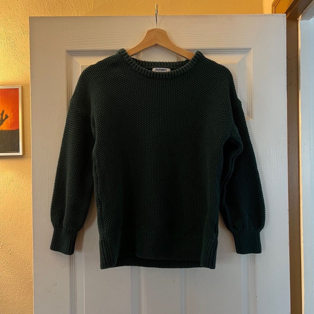 Chunky Knit Green Sweater